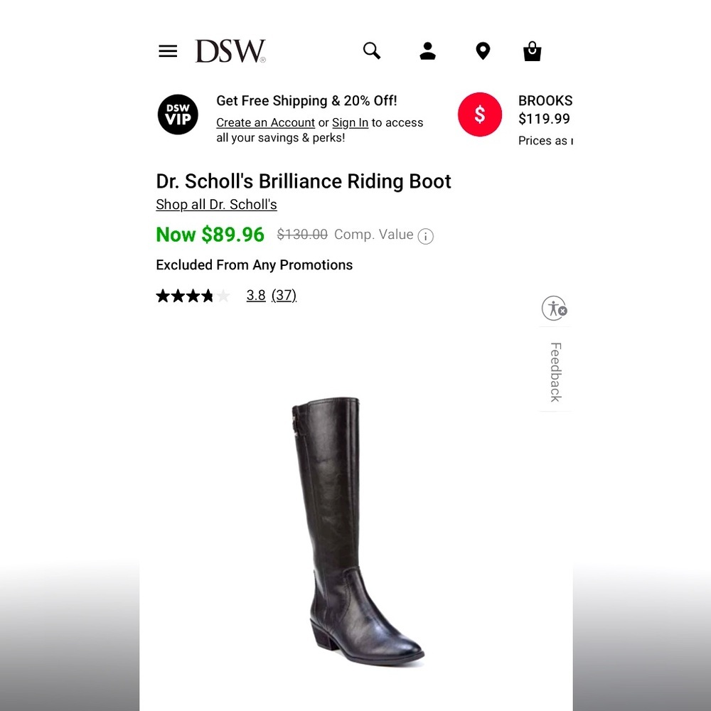 Dr. Scholl's Brilliance Black Heeled Boots